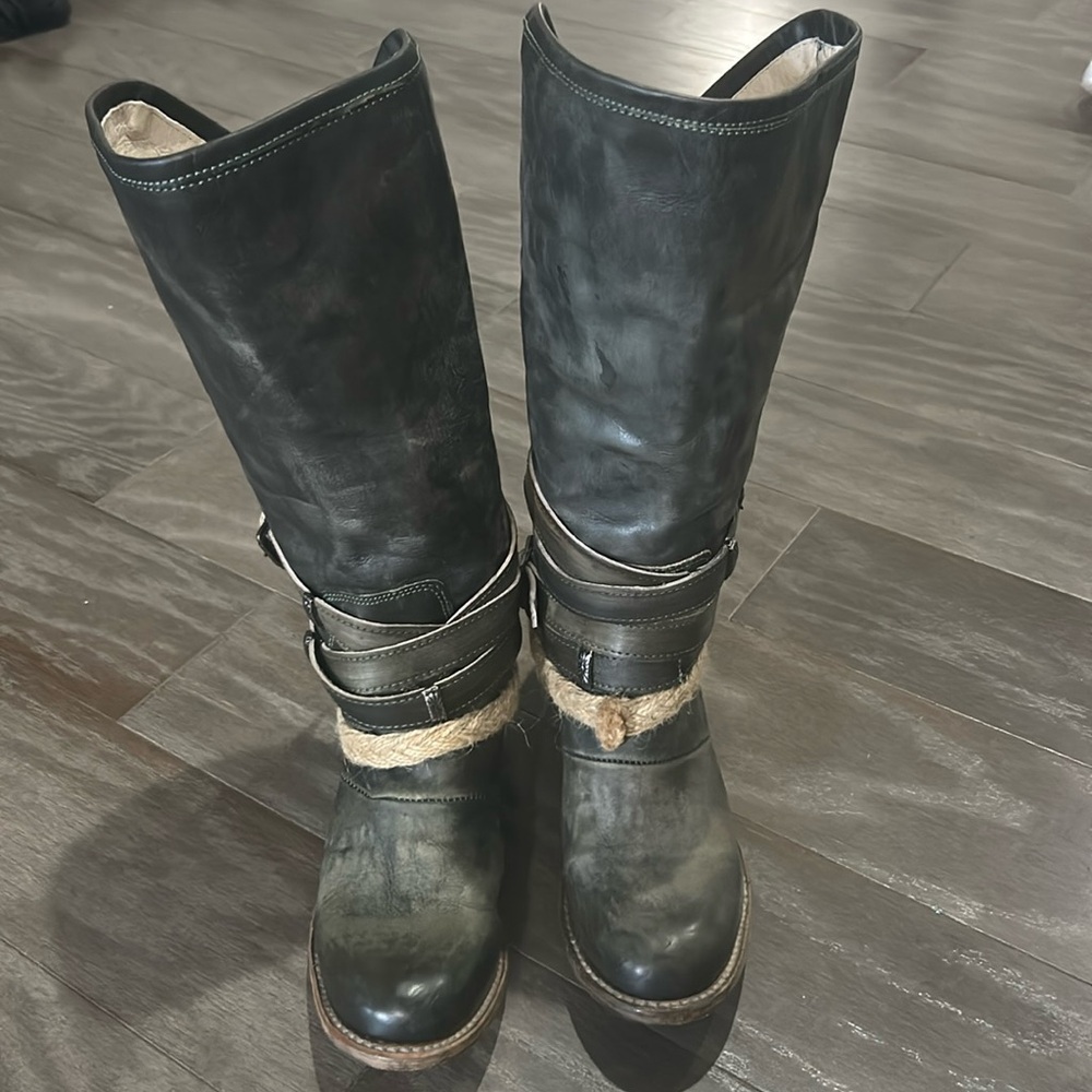 RARE! Freebird by Steven Drove Olive Boho Boots
